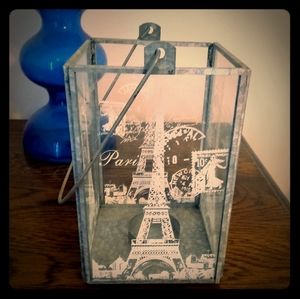 Glass/ Metal Tea Light Candle Holder